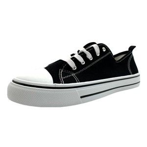 JOSINY Comfort Canvas Low Top Sneaker Women's Size 9 Chuck Taylor Style Black